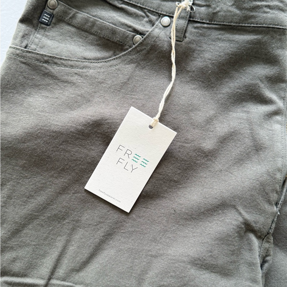 Men's Stretch Canvas Olive Pants